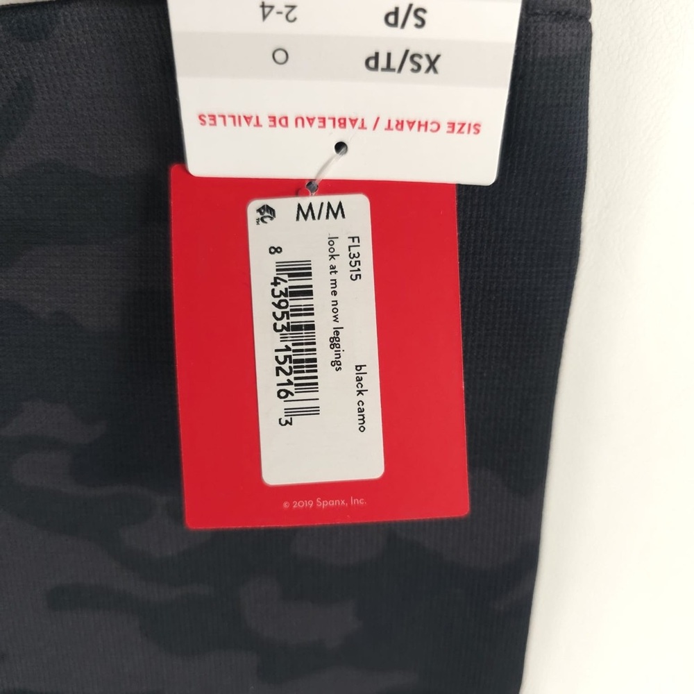 NWT SPANX BLACK CAMO Look At Me Now Seamless Leggings FL3515 Size S/P, M,L - Picture 8 of 12